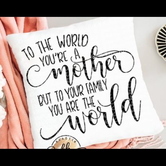 Mother Day Gift Throw Pillow - Picture 1 of 6